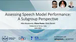 Assessing Speech Model Performance: A Subgroup Perspective